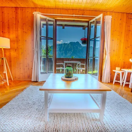 Avec Terrasse Et Vue Alpine Lägenhet